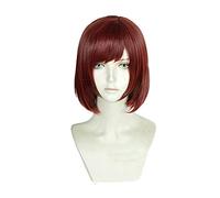 L-email wig Game Kingdom Hearts III Cosplay Wigs Sora Kairi Riku Cosplay Wig Halloween Heat Resistant Synthetic Hair Cosplay Wig 11.81inches Auburn