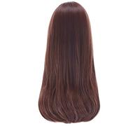 L-email wig Game OW D.Va and Mercy Cosplay Wigs Color Brown Beige Heat Resistant Synthetic Hair Perucas Women Cosplay Wig OW Brown