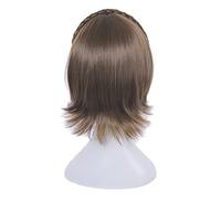 L-Email Wig Game Persona 5 Cosplay Wigs Ann Takamaki Makoto Niijima Futaba Sakura Ren Amamiya Synthetic Hair Perucas Cosplay Wig 30Cm Brown