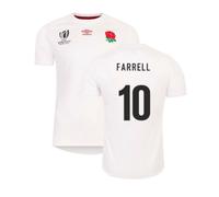 (L) England RWC 2023 Home Replica Rugby Shirt (Farrell 10)