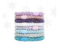 L. Erickson Grab & Go Ponytail Holders, Purple Daze, Set of 8 - Secure, Gentle Hold