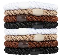 L. Erickson Ponytail Holders - Set of Eight - Neutral by L. Erickson