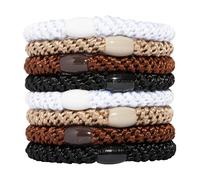 L. Erickson Ponytail Holders - Set of Eight - Neutral by L. Erickson
