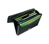 L:Expanding File 5 Part Recycle A4 PP black