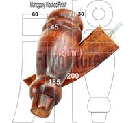 L&F 2 Traditional Turned Furniture Feet Replacement Sofa Legs 200mm & 2 Curved Back Legs 185mm M8
