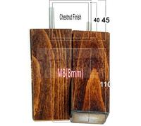 L&F 4X Replacement Furniture Legs Solid Wood 110mm High Sofas Chairs Settee Cabinets Legs M8 Tsp2055