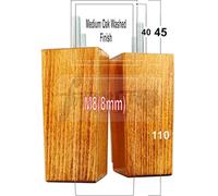 L&F 4X Replacement Furniture Legs Solid Wood 110mm High Sofas Chairs Settee Cabinets Legs M8 Tsp2055