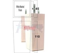 L&F 4X Replacement Furniture Legs Solid Wood 110mm High Sofas Chairs Settee Cabinets Legs M8 Tsp2055