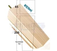 L&F 4X Wood Furniture Legs M10 200mm High Raw Unfinished Replacement Square Tapered Sofa Feet Stools Chairs Sofas Cabinets Beds