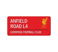 L.F.C Liverpool FC Metal Street Sign Red Anfield Road