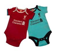 L.F.C. Liverpool Football Club Baby Body Suits - Two Pack Vest Set 0-18 Months (Multicolor, 6-9)