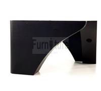 L&F Wood Corner Feet Self Fix 110mm High Black Replacement Legs Sofa Chair Cabinet Stools Pre Drilled Easy Fit Sof3205