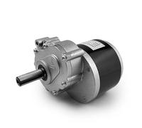 L-faster 24V 350W Stroller Brushed Gear Motor with Gearbox 120RPM 75RPM Long Length Shaft for Wheelchair Bike