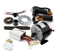 L-faster 24V36V 350W Motor Kit Electric Gokart Engine System With Gas Pedal Electric Child Bike Conversion Kit DIY Electric 4-wheels Cart (36V twist kit)