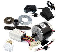 L-faster 24V36V 350W Motor Kit Electric Gokart Engine System With Gas Pedal Electric Child Bike Conversion Kit DIY Electric 4-wheels Cart (24V pedal kit)