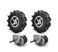 L-faster Dual Drive Motor Wheel Kit for Electric Agricultural Tool, Tiller, Garden Farm, Hand Cart, 10 Inch Tire, 24V, 700W (no Joystick, Max speed 4kph)