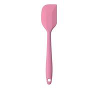 L-FENG-UK Round Angled Head Heat Resistant Soft Flexible Silicone Spatulas for Scraping Baking Cooking Decorating (Pink)