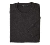 (L, Flannel Grey Heather) Callaway Mens Plain Merino Wool Long-Sleeved Jumper