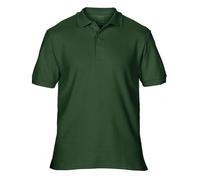 (L, Forest Green) Gildan Mens Double Piqué Polo Shirt