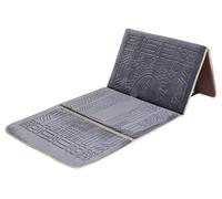 L.FORY Prayer Rug with Back Support/Foldable Meditation Floor Chair & Carrying Pocket (Gray)