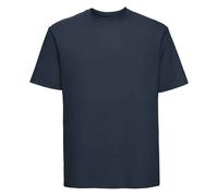 (L, French Navy) Russell Mens Ringspun Cotton Classic T-Shirt