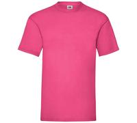 Fruit of the Loom Men's Valueweight T-Shirt in Fuchsia | Size: Large Fruit Of The Loom Fuchsia L