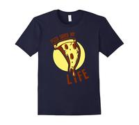 (L) Funny Pizza Lovers Tee, Pizza Saved My Life by Zany Brainy-Father's Day