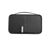 L&FY Premium Passport Holder, Women & Men Wallet Passport Bag, Essential Travel Wallet Covers Case Organizer for Tickets Cash ID Credit Card Bills Document, Denimi Black, S, Travel Wallet