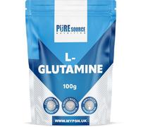 L-Glutamine 100g - Pure Micronised L-Glutamine Powder - Amino Acid - Muscle Growth & Recovery Supplement- Gut Health - Mix in Protein - Pre and Post Workout - 20 Servings (100g, Unflavoured)