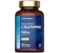 L-Glutamine Tablets 1500mg | 120 Count | High Strength Amino Acid | Suitable for Vegans and Vegetarians | By Horbaach