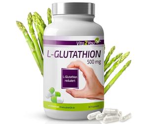 L-Glutathione Capsules 500 mg - 90 Capsules - Reduced and Bioactive - No Additives - High Dose - Premium Quality