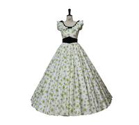 (L) Gone with The Wind Scarlett O'hara Cosplay Costume