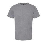 (L, Graphite Heather) Gildan Unisex Adult Softstyle Midweight T-Shirt