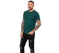 (L, Green) Enzo Mens Crew Neck T-Shirt