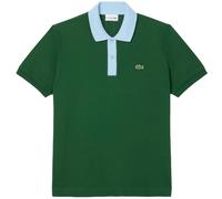 (L, Green) Lacoste Mens Contrast Collar Polo Shirt