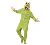 (L, Green) Smiffys Unisex Adult Alien Costume
