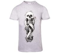 (L, Grey Heather) Harry Potter Mens Dark Mark T-Shirt