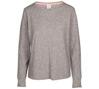 Trespass Womens Casual Top Rina - Knitted Marl, Round Neck, Long Sleeves, Curved Hem, Wrap Over Cuff, 40% Viscose, 39% Polyester, 17% Polyamide, 4% Elastane