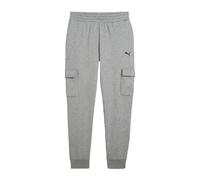 (L, Grey) Puma Mens Fleece Small Logo Cargo Trousers