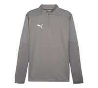 (L, Grey) Puma Mens TeamFinal Quarter Zip Training Track Top
