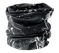 L&H Men Women Headband Bandanas Snood Multifunctional Face Cover Mask Tube Neck Warmer Head Hair Band Wrap Balaclava Gym Sports Cycling Yoga (Black Marble)