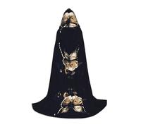 L Halloween Hooded Cape â€“ Unisex Adult butterfly wings Print Costume Cape â€“ Perfect for Cosplay, Party, Carnival