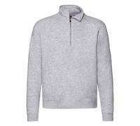 Fruit Of The Loom Mens Premium Zip Neck Heather Sweatshirt / N/A N/A PC5843