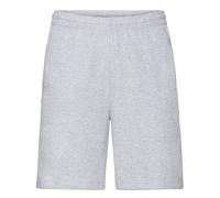 (L, Heather Grey) Fruit of the Loom Unisex Adult Lightweight Shorts