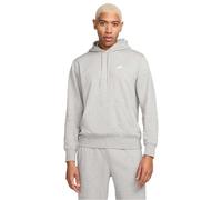 (L, Heather Grey/White) Nike Mens Club Regular Hoodie