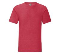 (L, Heather Red) Fruit Of The Loom Mens Iconic T-Shirt