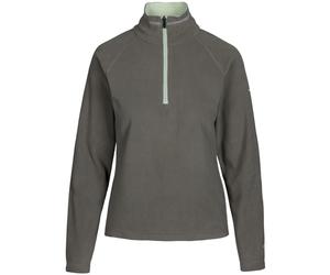 (L, Herb) Trespass Womens Skylar Outdoor Walking 1/2 Zip Pullover Fleece Jumper