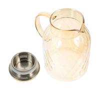 L High Borosilicate Glass Teapot for Induction Cooker Use | Metal Handle, Easy Tea Brewing, Not Easy to Deform or Break, Kitchen Serving for Home and Tearoom