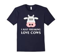(L) I Just Freaking Love Cows T-Shirt Cute Cow-Father's Day