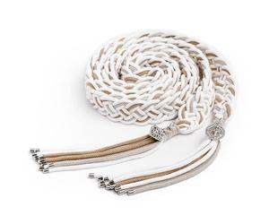 L.I.L.O.U Grehge Handfasting Cord for Wedding Ceremony in Natural Cotton Wedding Lasso Handmade Beige